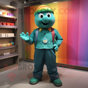 Teal Rainbow mascotte...