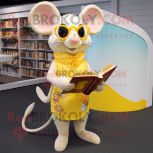 Mascotte de Rat jaune...