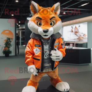 Oranje Lynx mascotte...