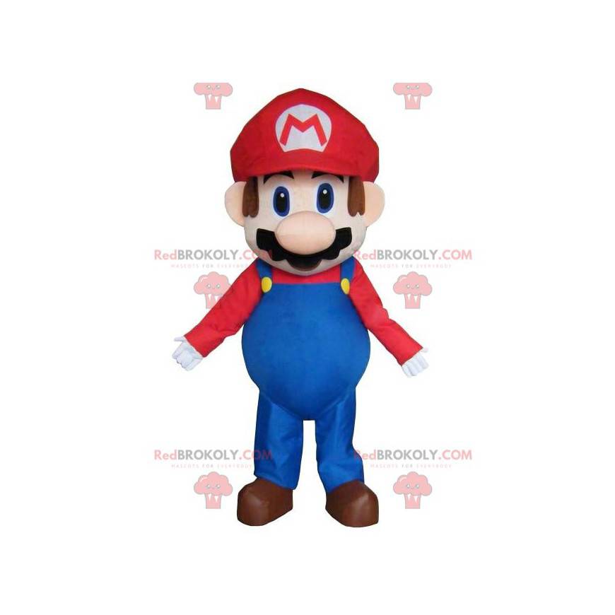 Mario maskotka, słynny hydraulik gier wideo, kostium Mario -
