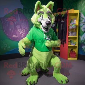 Lime Green Dingo mascotte...