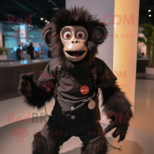 Black Monkey maskot kostym...