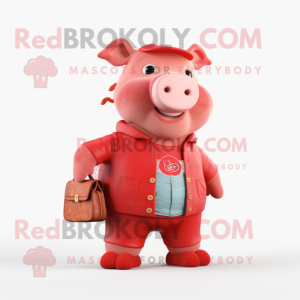 Red Sow mascotte kostuum...