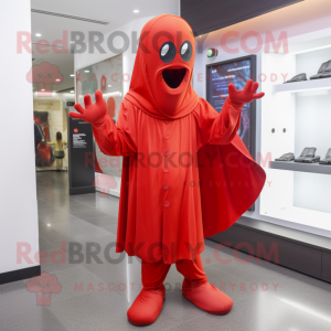 Red Ghost maskot kostume...