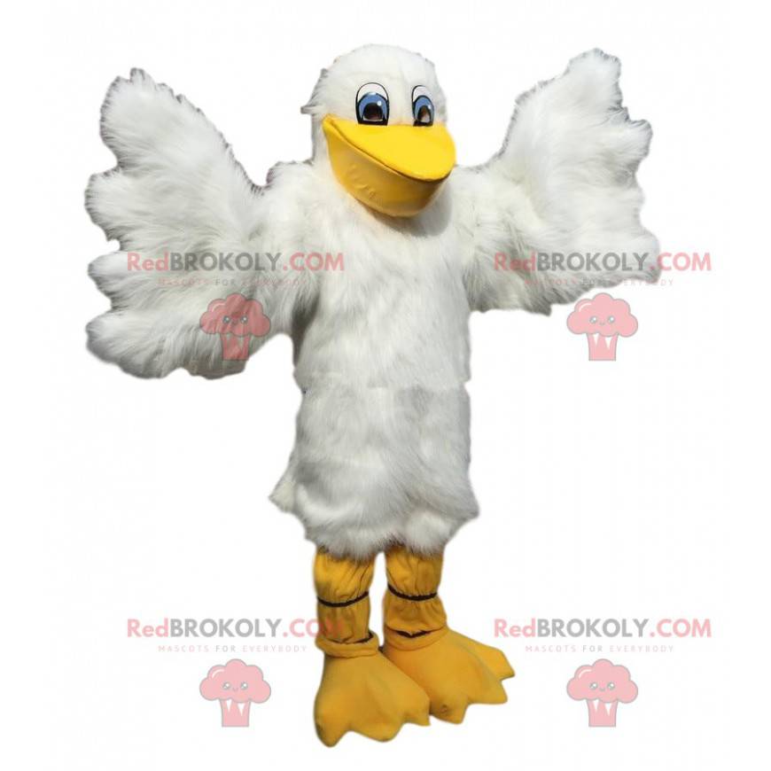 Mascote pelicano, fantasia de gaivota, gaivota - Redbrokoly.com