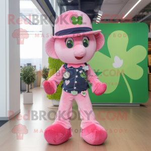 Pink Four Leaf Clover...
