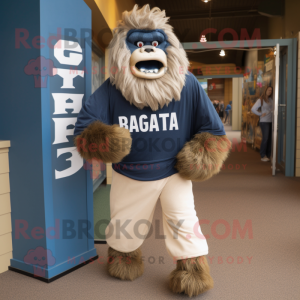 Navy Sasquatch mascotte...