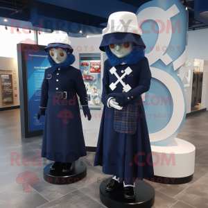 Navy Celtic Cross maskot...