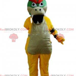 Mascotte de dragon féroce, costume de dragon coloré -
