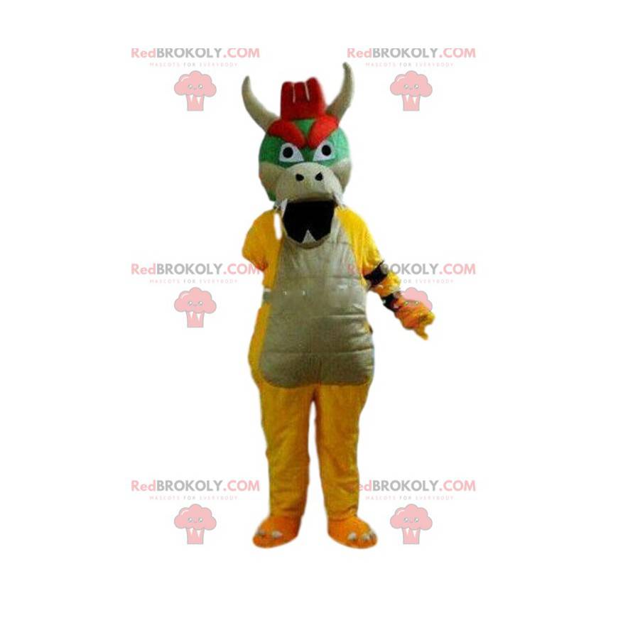 Fierce dragon mascot, colorful dragon costume - Redbrokoly.com