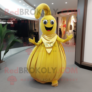 Gold Baa maskot kostym...