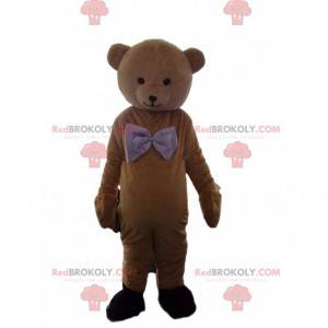 Brown teddy bear mascot, bear costume, teddy bear -