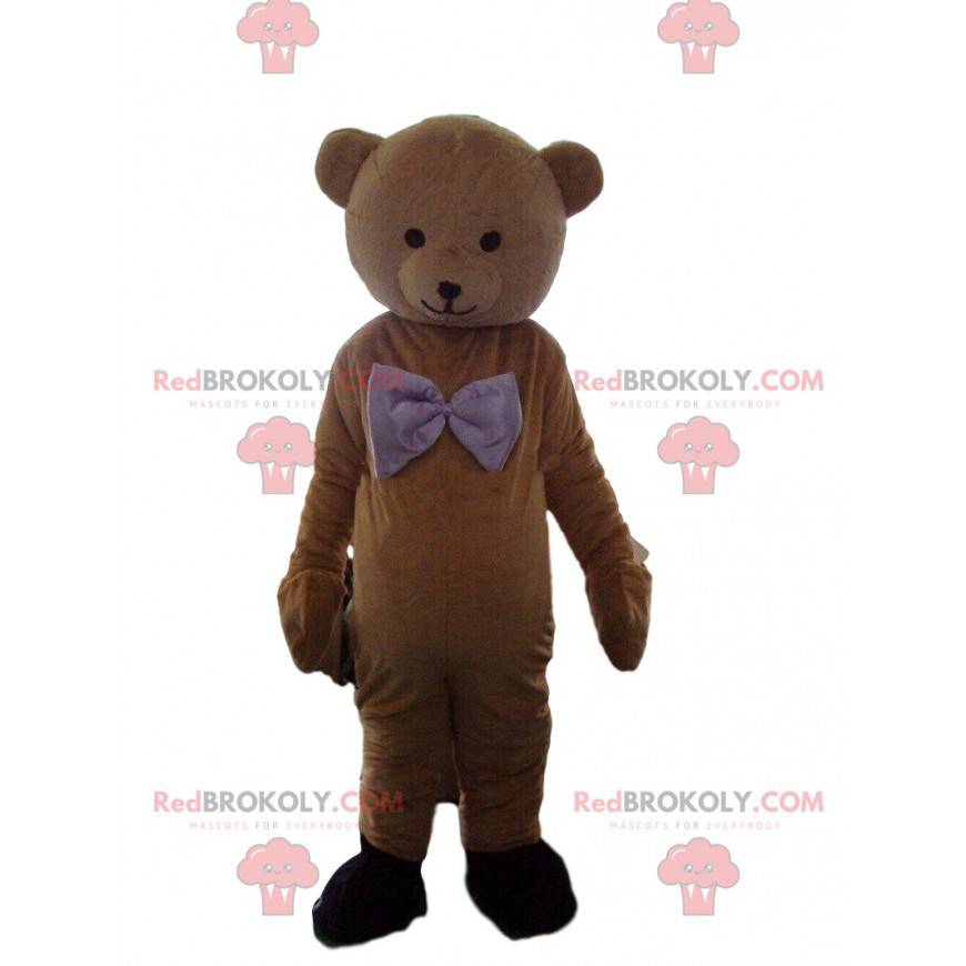 Brown teddy bear mascot, bear costume, teddy bear -