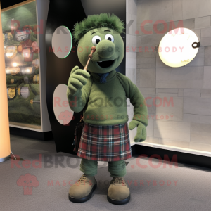 Oliven Sekkepipe maskot...