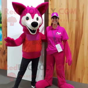 Magenta Dingo mascotte...