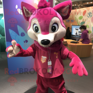 Magenta Dingo mascotte...