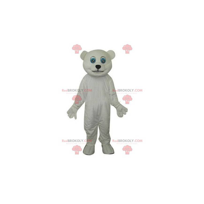 Mascotte d'ours blanc, mascotte de nounours polaire -