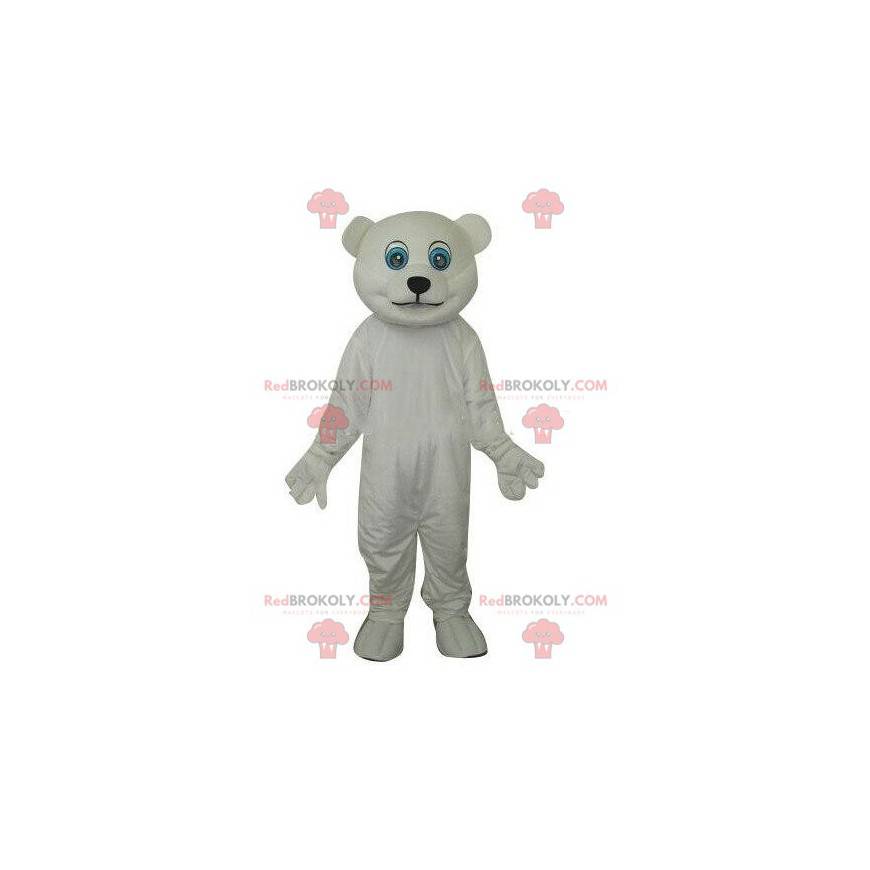 Polar bear mascot, polar teddy bear mascot - Redbrokoly.com