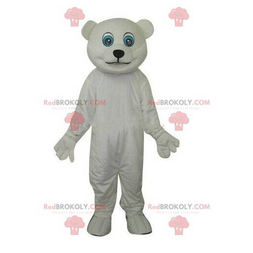 Polar bear mascot, polar teddy bear mascot - Redbrokoly.com