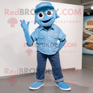 Sky Blue Cod mascotte...