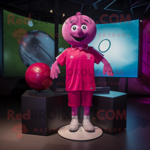 Magenta fodbold maskot...