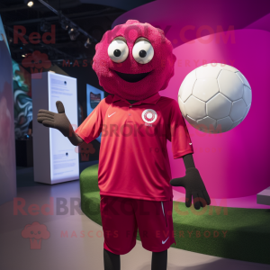 Magenta fotball maskot...