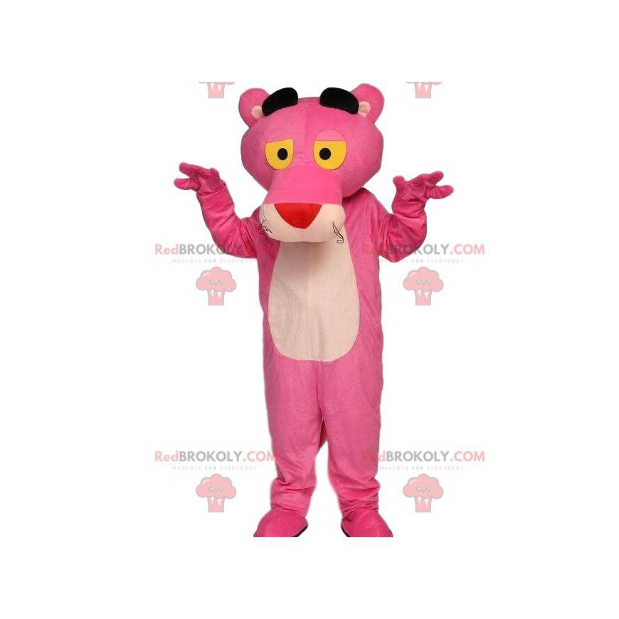 Mascotte pantera rosa, famoso personaggio dei cartoni animati -