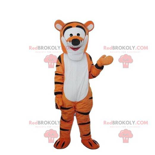 Mascote Tigger, famoso tigre laranja amigo do Ursinho Pooh -