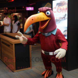 Maroon Toucan maskot...