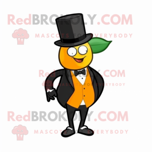 Orange Mango maskot kostume...