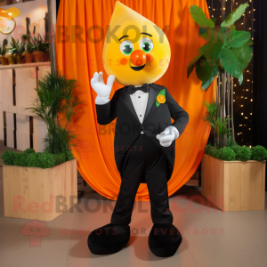 Orange Mango maskot kostume...