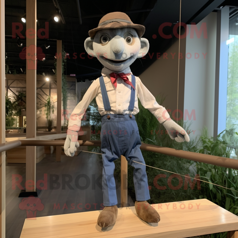 nan Tightrope Walker mascot costume character dressed with a Poplin Shirt and Ties nan Tightrope Walker mascot costume character dressed with a Poplin Shirt and Ties