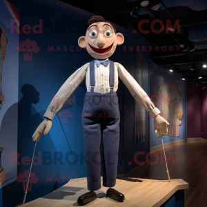 nan Tightrope Walker mascot costume character dressed with a Poplin Shirt and Ties