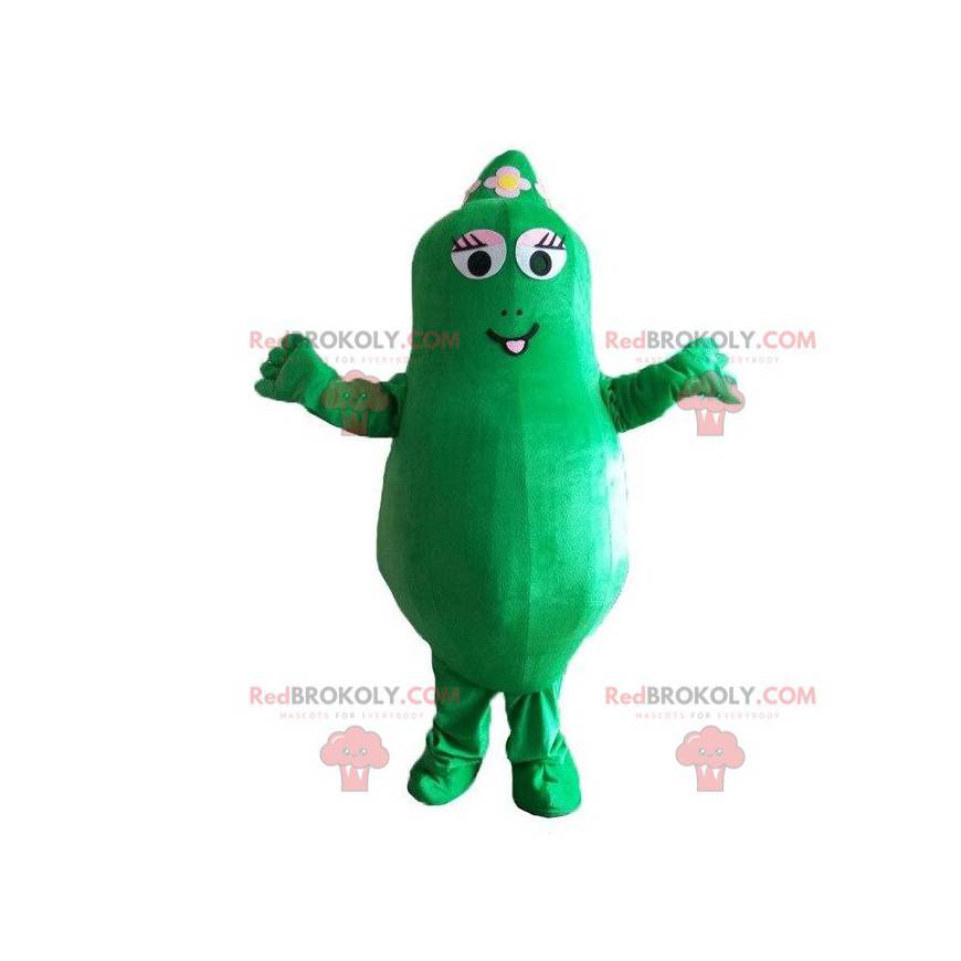 Mascotte de Barbalala, personnage vert du dessin animé Mascotte de Barbalala, personnage vert du dessin animé