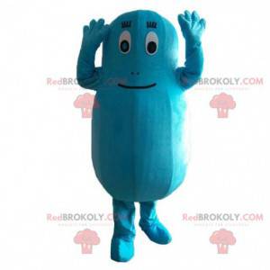Mascotte Barbibul, personaggio blu del cartone animato