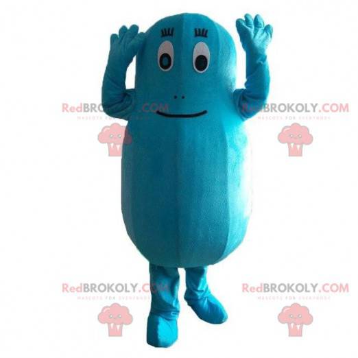 Barbibul mascot, blue character from the Barbapapa cartoon -