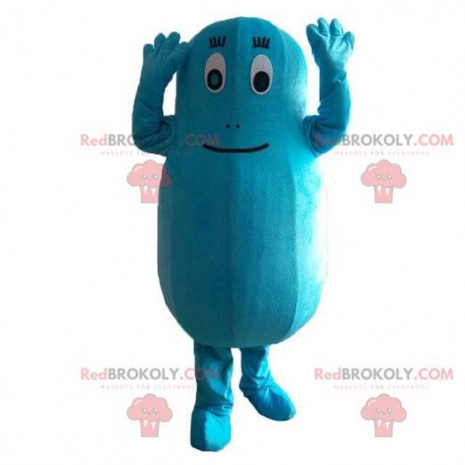 Mascote Barbibul, personagem azul do desenho animado Barbapapa