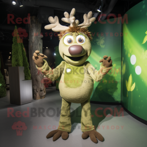 Olive Reindeer mascotte...