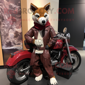 Rödbrun Dingo maskot kostym...
