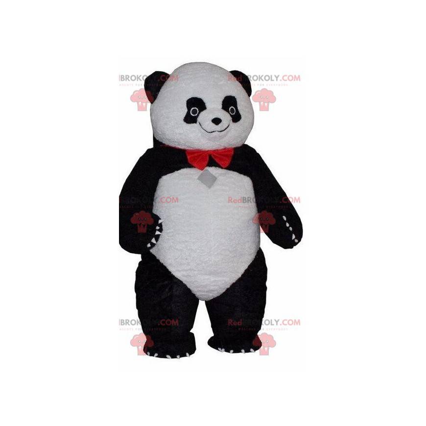 Black and white panda mascot, Asian bear costume -