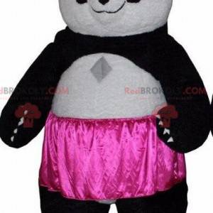Panda maskot med en tutu, asiatisk bjørnedrakt - Redbrokoly.com