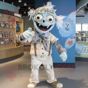 Cream Zombie maskot kostume...