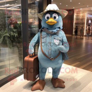 Teal Penguin mascotte...