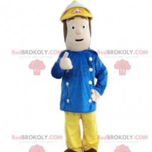 Brandweerman mascotte, vuur mascotte, vuur man - Redbrokoly.com