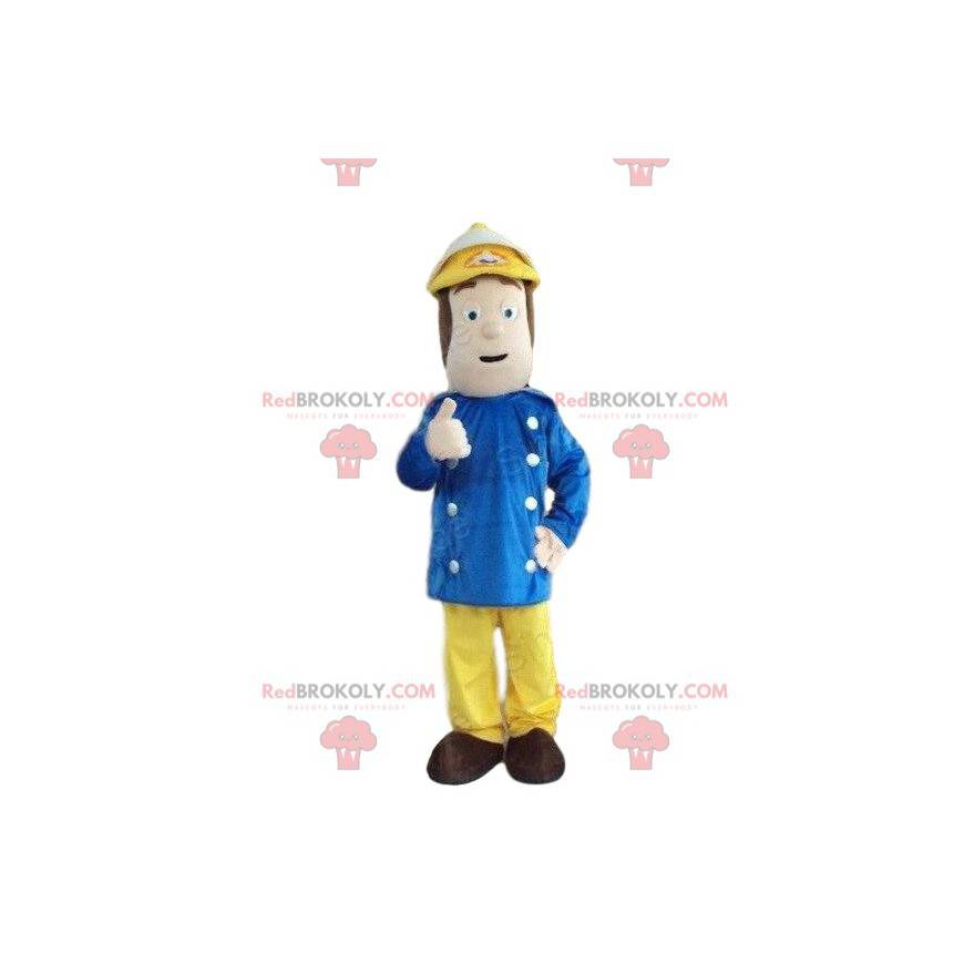 Firefighter mascot, fire mascot, fire man - Redbrokoly.com
