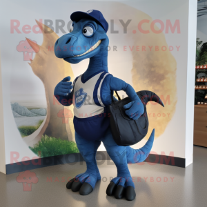 Navy Parasaurolophus maskot...