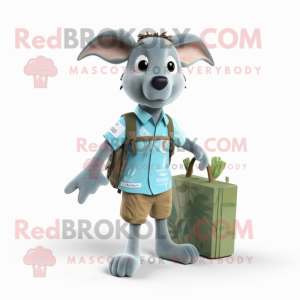 Cyan Kangaroo mascotte...