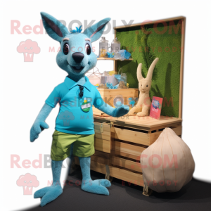 Cyan Kangaroo mascotte...