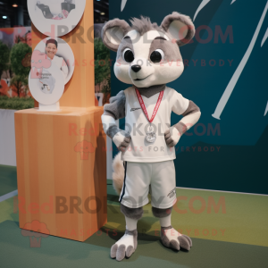 Cream Civet maskot kostym...