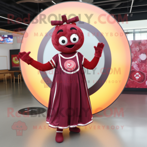 Maroon Juggle maskot...